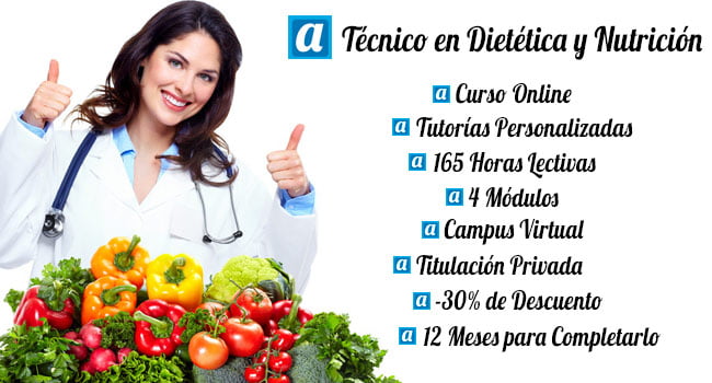 Curso Online de Técnico en Dietética y Nutrición